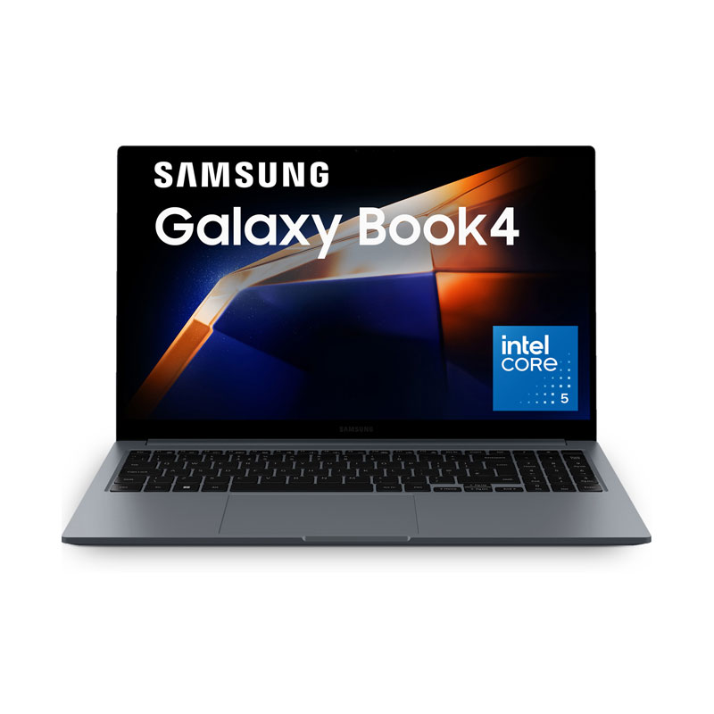 Picture of Samsung Galaxy Book4 - Intel Core 5 120U 15.6" NP750XGKKG1BK4GRAY Thin & Light Laptop (8GB/ 512GB SSD/  Windows 11 Home/ Intel UHD Graphics/ 1 Year Warranty/ Gray/ 1.55 Kg)